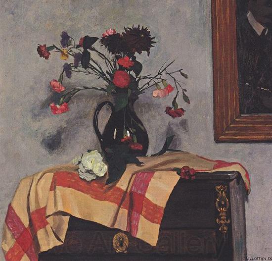 Felix Vallotton Stillleben mit Selbstportrait Norge oil painting art